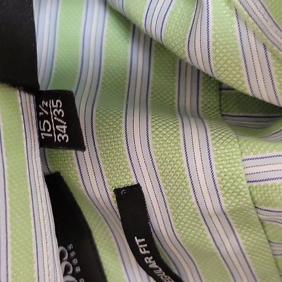 Boss Hugo Boss Long Sleeve Regular Fit 100% Cotton Button Down 15 1/2 34/35 - Picture 5 of 6